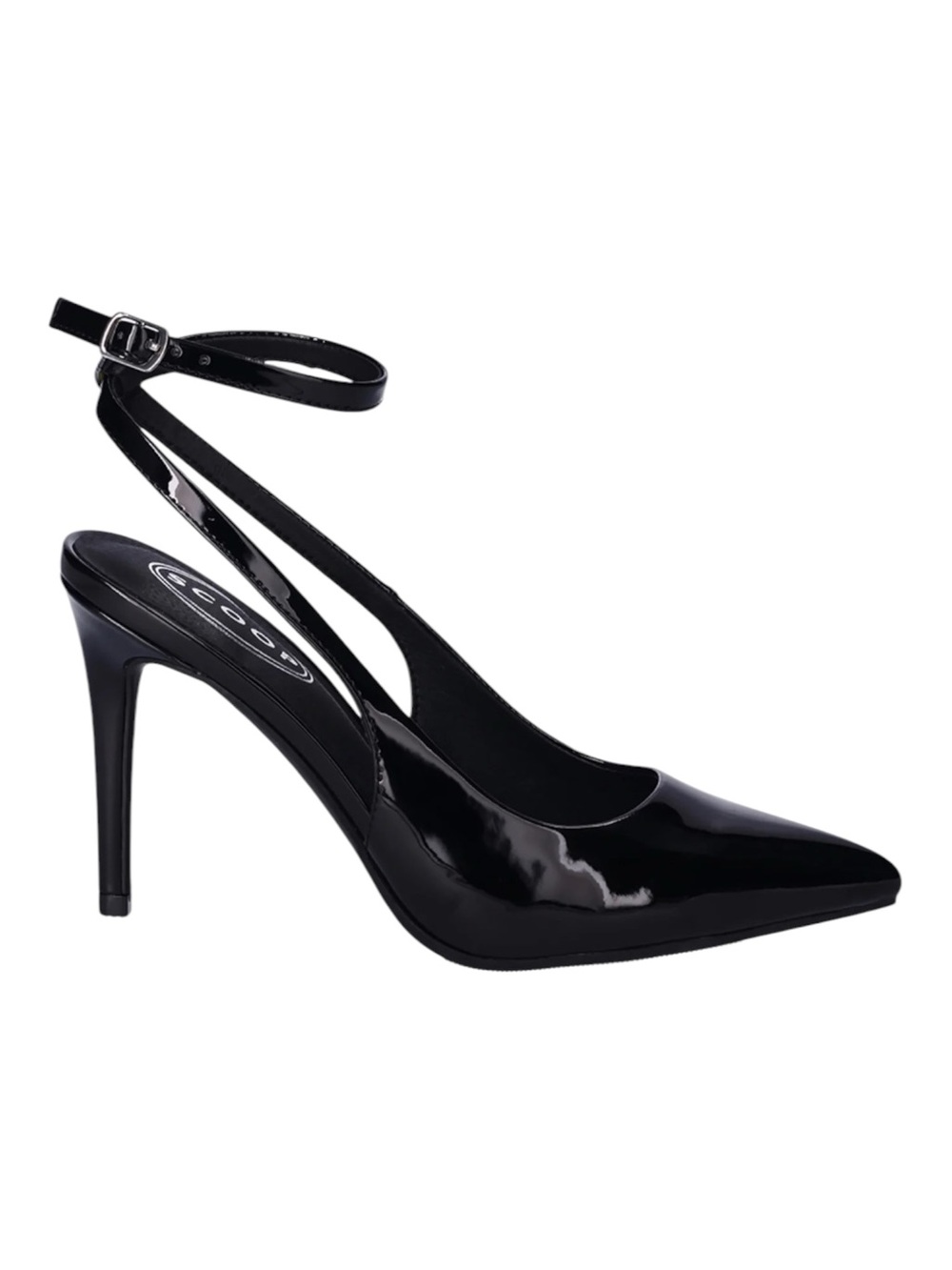 NEW Scoop Slingback Patent Pumps Ankle Strap Pointed Toe Size 9